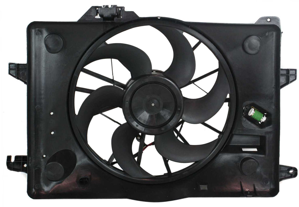 TOWN CAR 00-02 RADIATOR FAN SHROUD ASSEMBLY, Includes resistor
