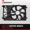 TOWN CAR 00-02 RADIATOR FAN SHROUD ASSEMBLY, Includes resistor