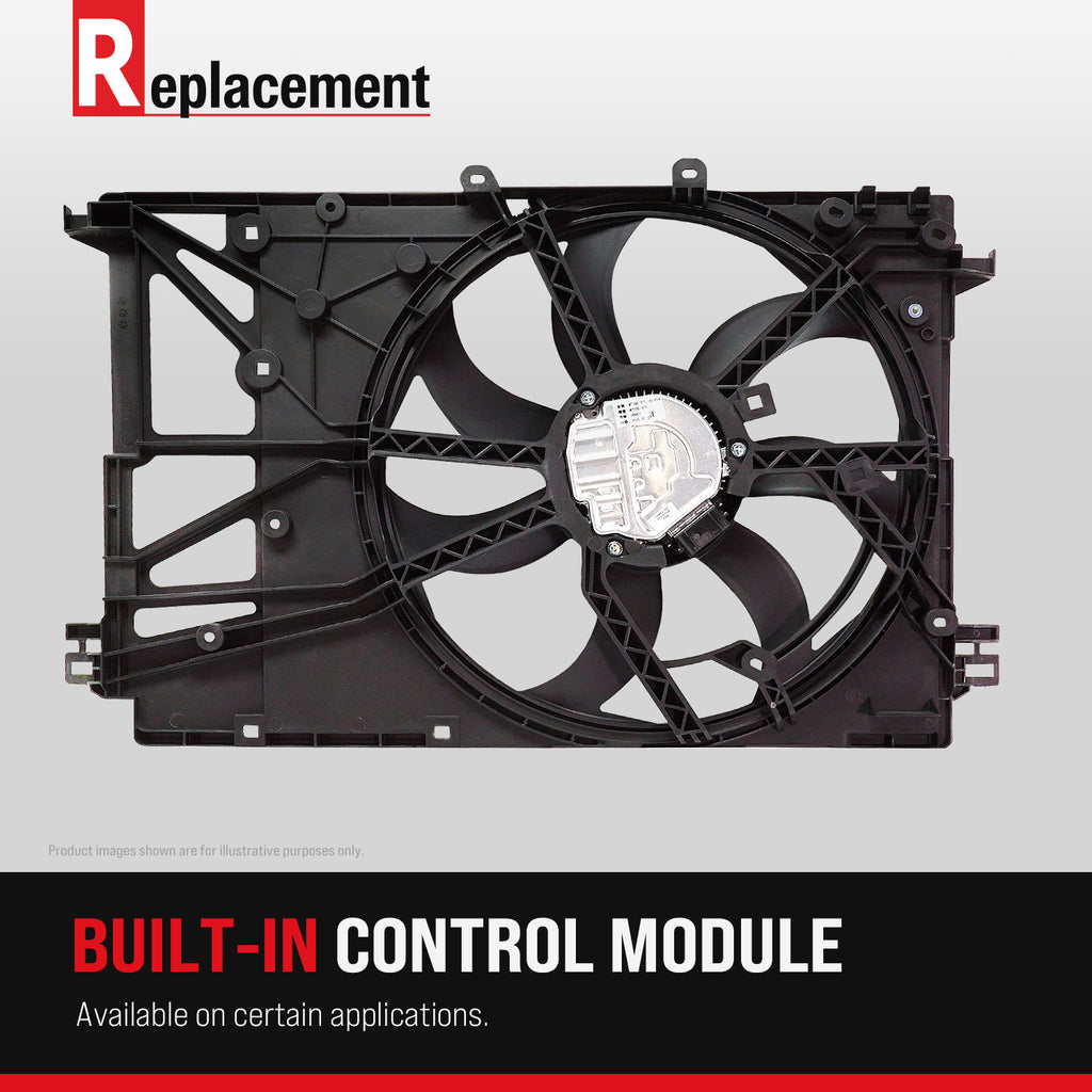 TOWN CAR 00-02 RADIATOR FAN SHROUD ASSEMBLY, Includes resistor