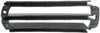 MONTERO SPORT 00-04 FRONT BUMPER GRILLE RH, Outer, Textured Black, w/o Fog Light Type