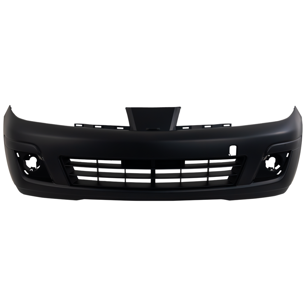 VERSA 07-12 FRONT BUMPER COVER, Primed, w/ Fog Light Holes, SL/1.8 SL Models, Hatchback