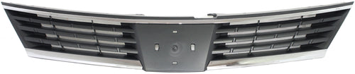 VERSA 07-09 GRILLE, Gray Shell and Insert, 1.8L Eng