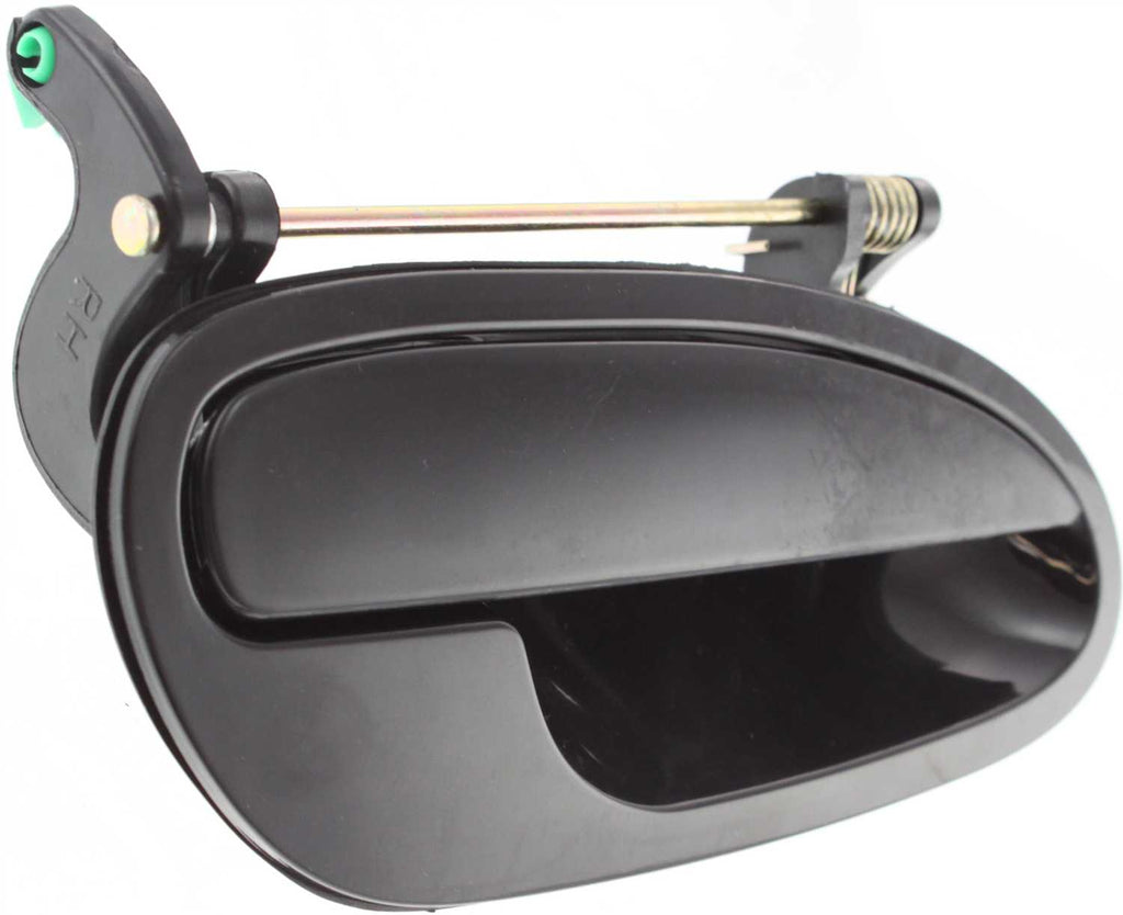 GTO 04-06 FRONT EXTERIOR DOOR HANDLE RH, Smooth Black w/o Keyhole, Plastic
