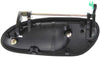 GTO 04-06 FRONT EXTERIOR DOOR HANDLE RH, Smooth Black w/o Keyhole, Plastic