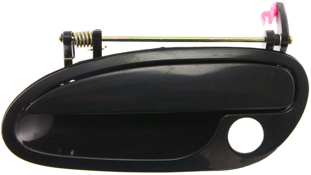 GTO 04-06 FRONT EXTERIOR DOOR HANDLE LH, Smooth Black, w/ Keyhole, Plastic