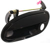 GTO 04-06 FRONT EXTERIOR DOOR HANDLE LH, Smooth Black, w/ Keyhole, Plastic