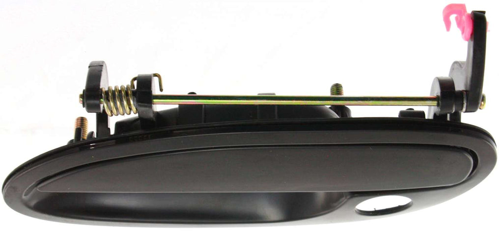 GTO 04-06 FRONT EXTERIOR DOOR HANDLE LH, Smooth Black, w/ Keyhole, Plastic