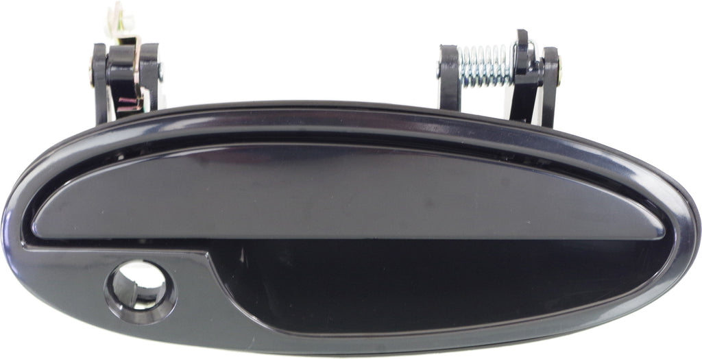 BONNEVILLE/LESABRE 00-05 FRONT EXTERIOR DOOR HANDLE RH, Smooth Black, w/ Keyhole, Plastic
