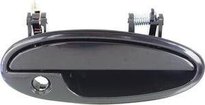 BONNEVILLE/LESABRE 00-05 FRONT EXTERIOR DOOR HANDLE RH, Smooth Black, w/ Keyhole, Plastic