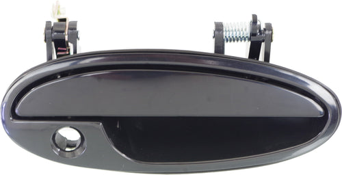 BONNEVILLE/LESABRE 00-05 FRONT EXTERIOR DOOR HANDLE RH, Smooth Black, w/ Keyhole, Plastic