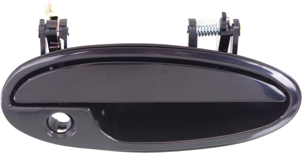 BONNEVILLE/LESABRE 00-05 FRONT EXTERIOR DOOR HANDLE RH, Smooth Black, w/ Keyhole, Plastic
