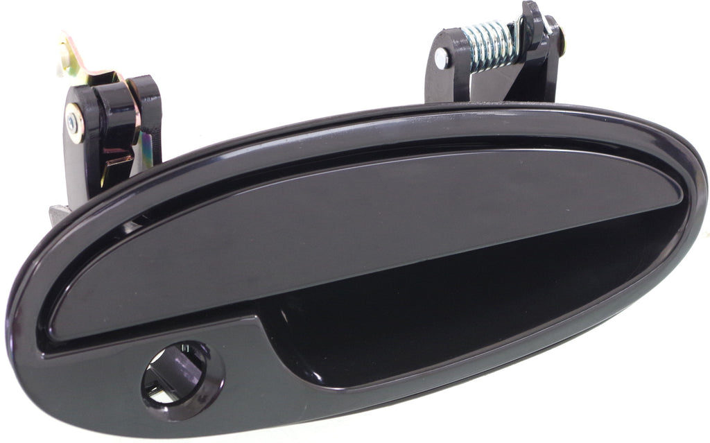 BONNEVILLE/LESABRE 00-05 FRONT EXTERIOR DOOR HANDLE RH, Smooth Black, w/ Keyhole, Plastic