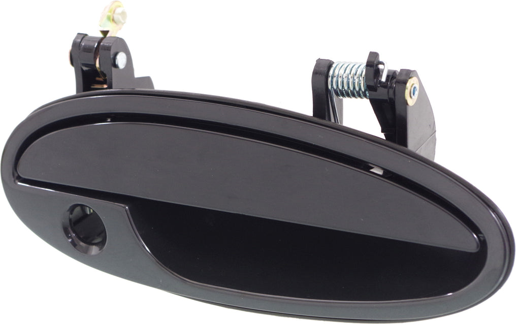 BONNEVILLE/LESABRE 00-05 FRONT EXTERIOR DOOR HANDLE RH, Smooth Black, w/ Keyhole, Plastic