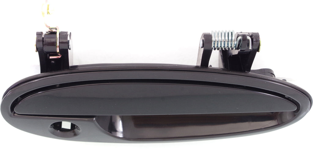 BONNEVILLE/LESABRE 00-05 FRONT EXTERIOR DOOR HANDLE RH, Smooth Black, w/ Keyhole, Plastic