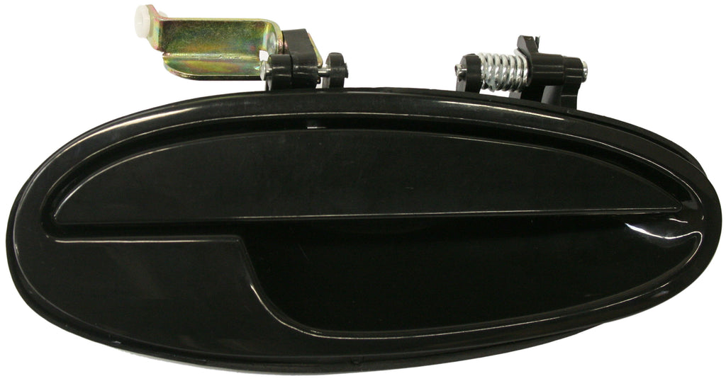 BONNEVILLE/LESABRE 00-05 FRONT EXTERIOR DOOR HANDLE RH, Smooth Black, w/o Keyhole, Plastic
