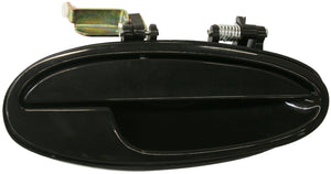 BONNEVILLE/LESABRE 00-05 FRONT EXTERIOR DOOR HANDLE RH, Smooth Black, w/o Keyhole, Plastic