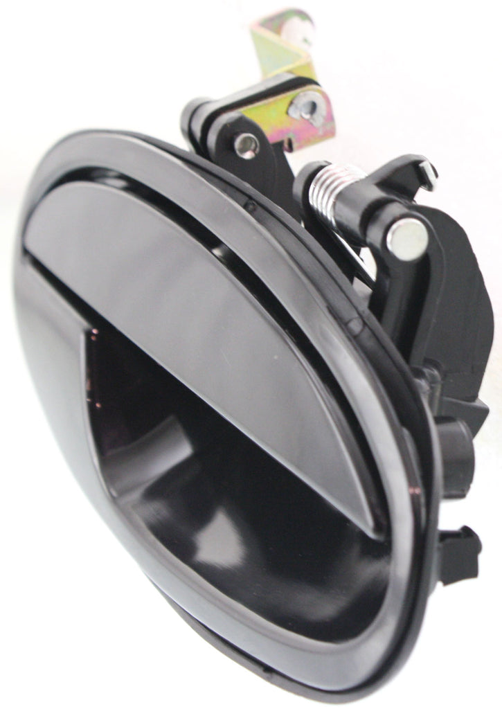 BONNEVILLE/LESABRE 00-05 FRONT EXTERIOR DOOR HANDLE RH, Smooth Black, w/o Keyhole, Plastic