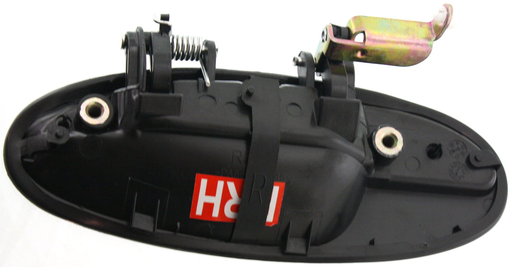 BONNEVILLE/LESABRE 00-05 FRONT EXTERIOR DOOR HANDLE RH, Smooth Black, w/o Keyhole, Plastic