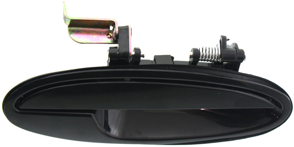 BONNEVILLE/LESABRE 00-05 FRONT EXTERIOR DOOR HANDLE RH, Smooth Black, w/o Keyhole, Plastic