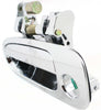 COROLLA/PRIZM 98-02 FRONT EXTERIOR DOOR HANDLE LH, All Chrome, w/ Keyhole