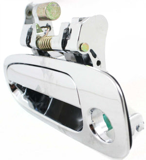 COROLLA/PRIZM 98-02 FRONT EXTERIOR DOOR HANDLE LH, All Chrome, w/ Keyhole