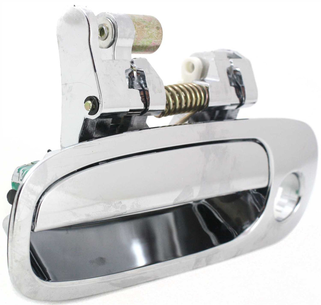 COROLLA/PRIZM 98-02 FRONT EXTERIOR DOOR HANDLE LH, All Chrome, w/ Keyhole