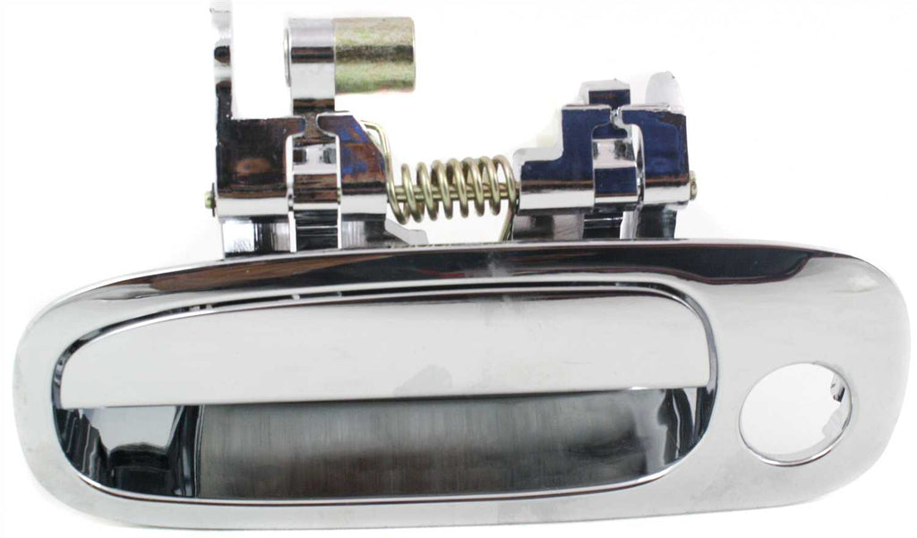 COROLLA/PRIZM 98-02 FRONT EXTERIOR DOOR HANDLE LH, All Chrome, w/ Keyhole