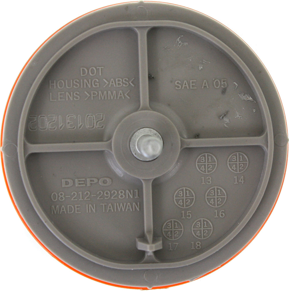 COROLLA 09-10/SIENNA 11-20 REAR SIDE MARKER LAMP RH=LH, Reflector, (Sienna, SE Model), (Corolla, North America Built Vehicle) - CAPA