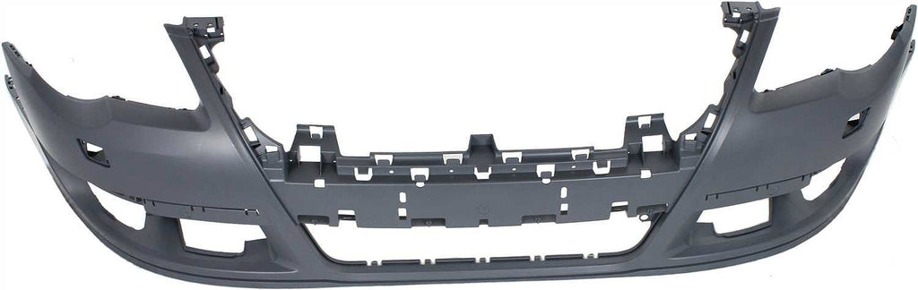 PASSAT 06-10 FRONT BUMPER COVER, Primed, w/ HLW Holes, w/o Parking Aid Sensor Holes and Park Assist System