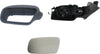A6 00-04 MIRROR LH, Power, Manual Folding, Heated, Paintable, w/o Auto Dimming and Memory