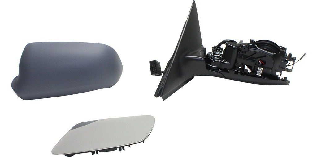 A6 00-04 MIRROR LH, Power, Manual Folding, Heated, Paintable, w/o Auto Dimming and Memory