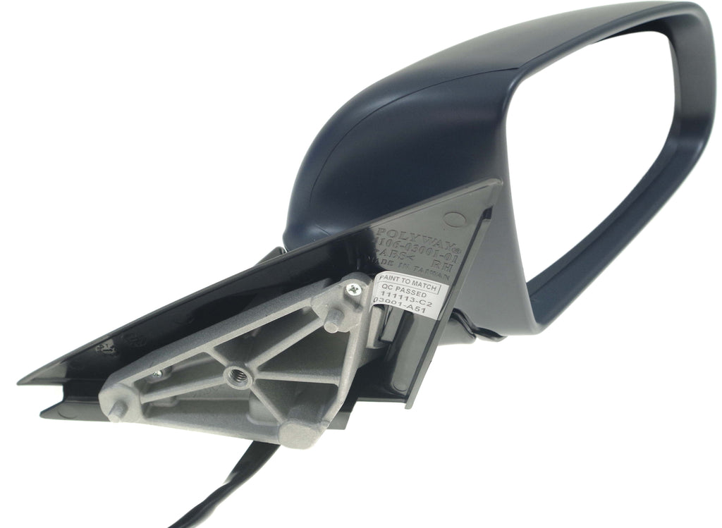 A3 06-08 MIRROR RH, Power, Manual Folding, Heated, Paintable, w/o Signal Light