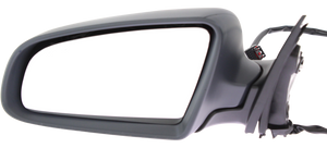 A6 05-08/S6 07-08 MIRROR LH, Power, Manual Folding, Heated, Textured, w/ Puddle Light