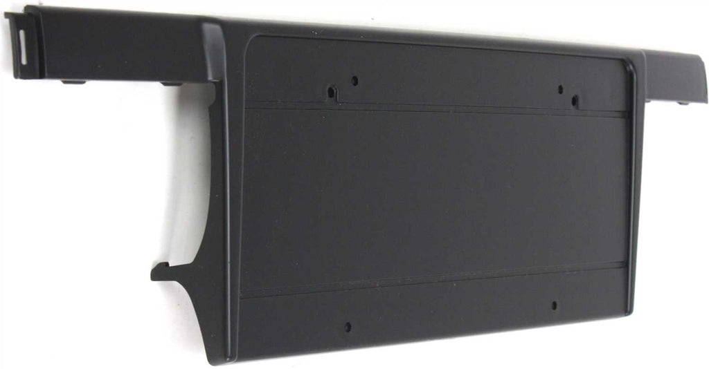 5-SERIES 01-03 FRONT LICENSE PLATE BRACKET, Black, with Chrome Molding, USA Built