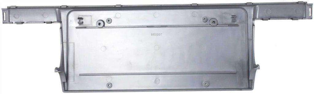 5-SERIES 01-03 FRONT LICENSE PLATE BRACKET, Black, with Chrome Molding, USA Built