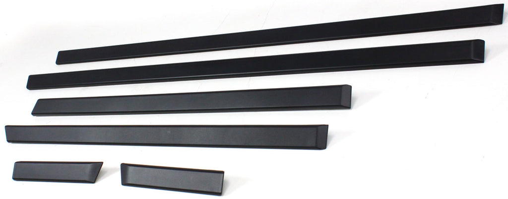 5-SERIES 01-03 FRONT DOOR MOLDING, Assembly, w/o Chrome, 6 Pcs.