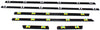 5-SERIES 01-03 FRONT DOOR MOLDING, Assembly, w/o Chrome, 6 Pcs.