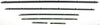 5-SERIES 01-03 FRONT DOOR MOLDING, Assembly, w/o Chrome, 6 Pcs.