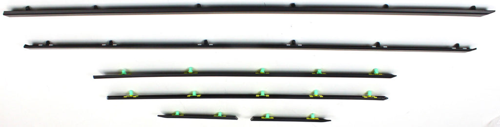 5-SERIES 01-03 FRONT DOOR MOLDING, Assembly, w/o Chrome, 6 Pcs.