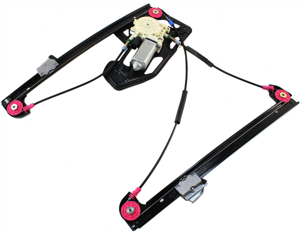 7-SERIES 95-01 FRONT WINDOW REGULATOR LH, Power, w/ Motor, Insulated Glass