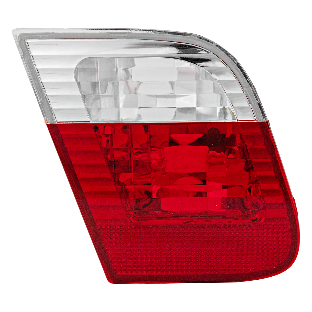 3-SERIES 02-05 TAIL LAMP LH, Inner, Lens and Housing, Clear and Red Lens, Sedan