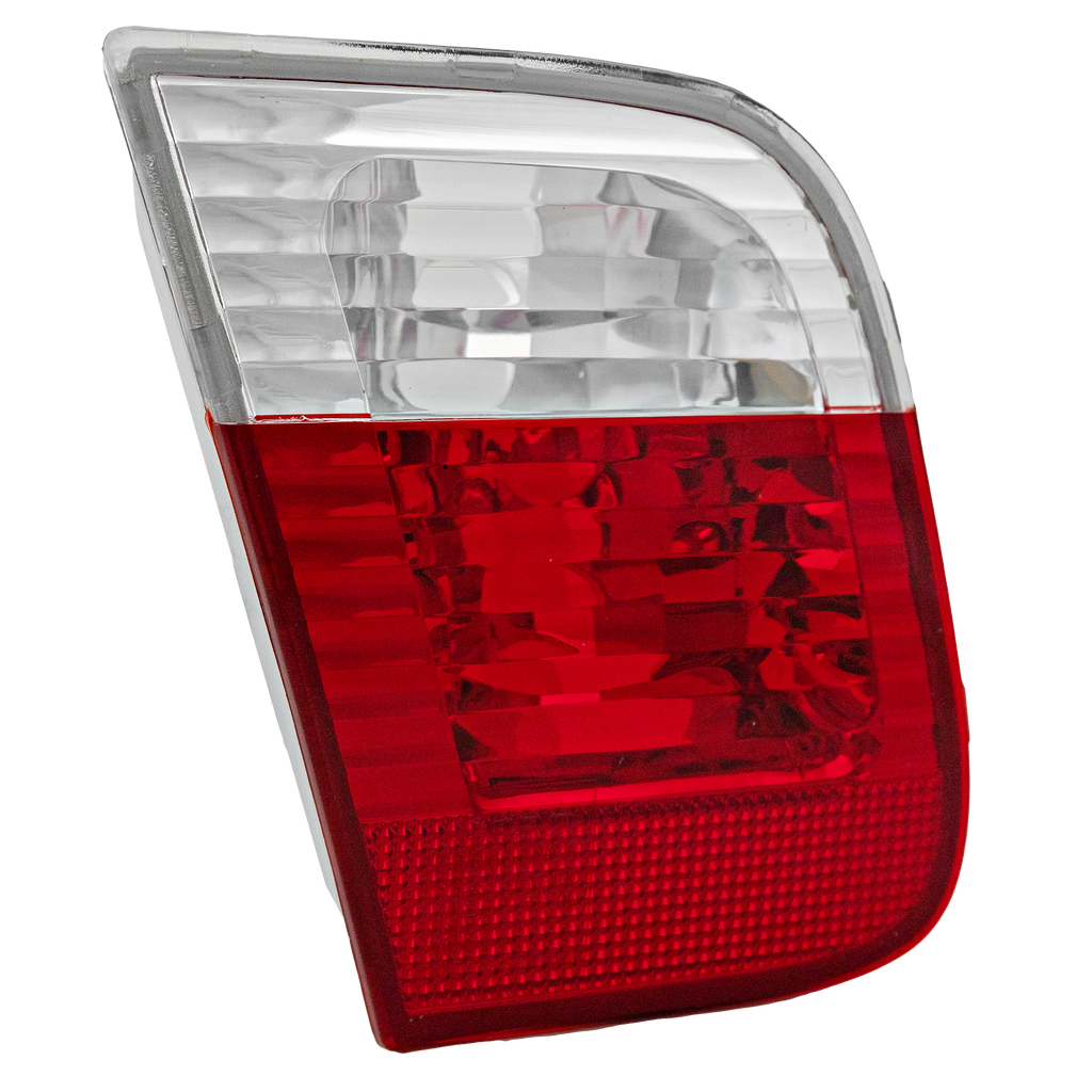 3-SERIES 02-05 TAIL LAMP LH, Inner, Lens and Housing, Clear and Red Lens, Sedan