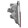 3-SERIES 02-05 TAIL LAMP LH, Inner, Lens and Housing, Clear and Red Lens, Sedan