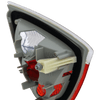 Tail Lamp Right Passenger Side For 2006-2008 BMW 3-Series Inner Lens and Housing Replacement B730135