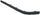 5-SERIES 97-00 REAR BUMPER MOLDING RH, Outer, Textured, Plastic, Sedan
