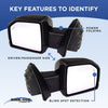 5-SERIES 04-07 MIRROR LH, Power, Manual Folding, Heated, Paintable, w/o Memory, Non-lighted, (Sedan 04-05)/(Wagon 06-07)