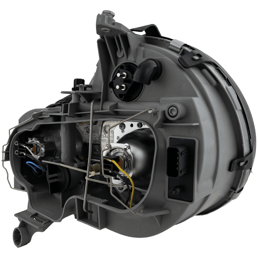 E-CLASS 96-99 PROJECTOR HEAD LAMP RH AND LH, Assembly, Halogen, Chrome Interior