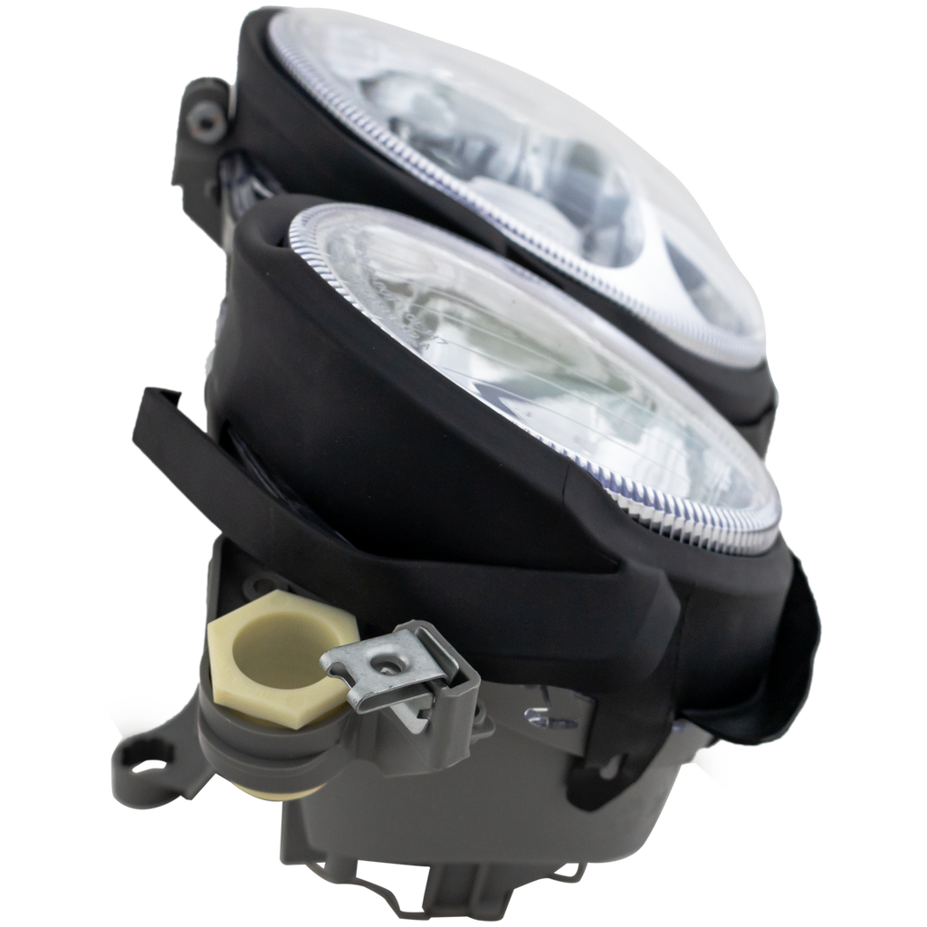 E-CLASS 96-99 PROJECTOR HEAD LAMP RH AND LH, Assembly, Halogen, Chrome Interior