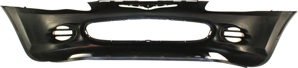 SEBRING 01-03 FRONT BUMPER COVER, Primed, w/o Fog Light Holes, Sedan