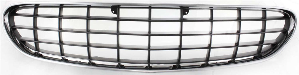 SEBRING 01-03 GRILLE, Plastic, Chrome Shell/Painted Dark Gray Insert, Convertible